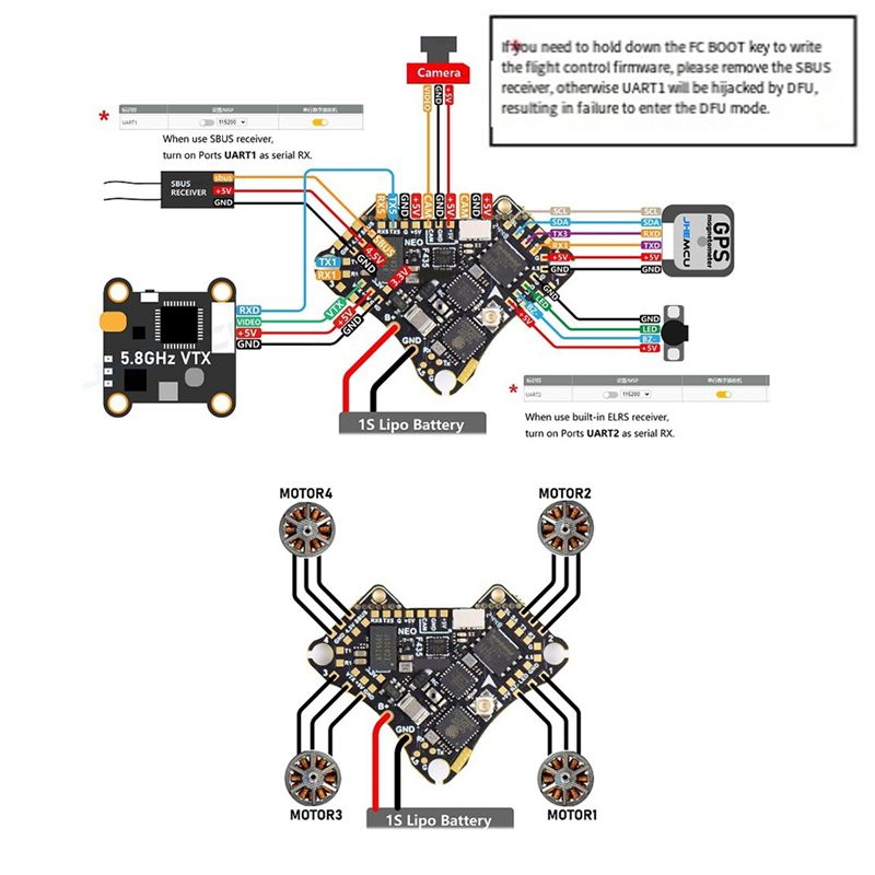 FBIL-F435 NEO 1S AIO Pengendal - Fpv Drone Esc ulasan dan harga