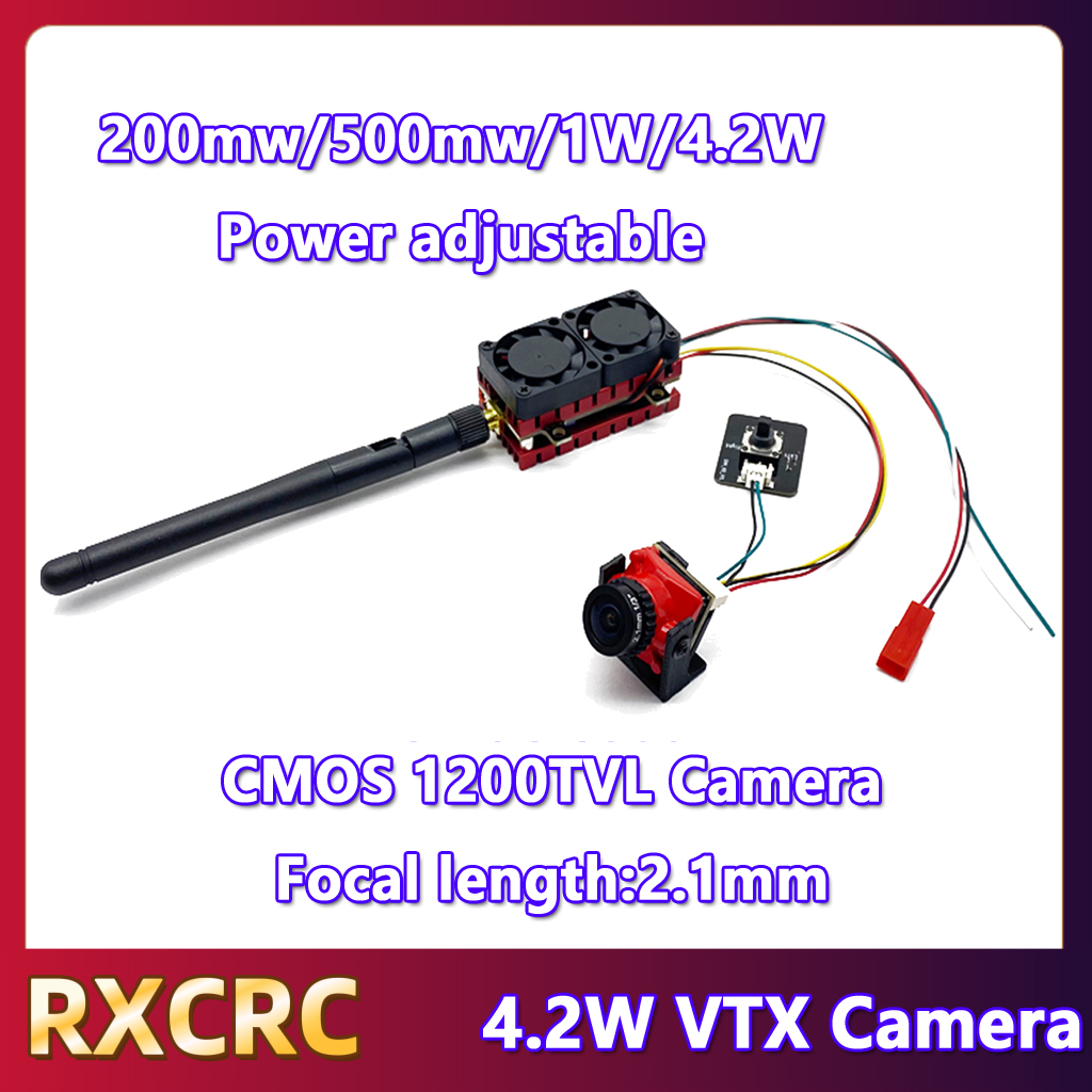 RXCRC 5.8G 48CH 4.2W Pemancar  - Fpv Drone Camera ulasan dan harga