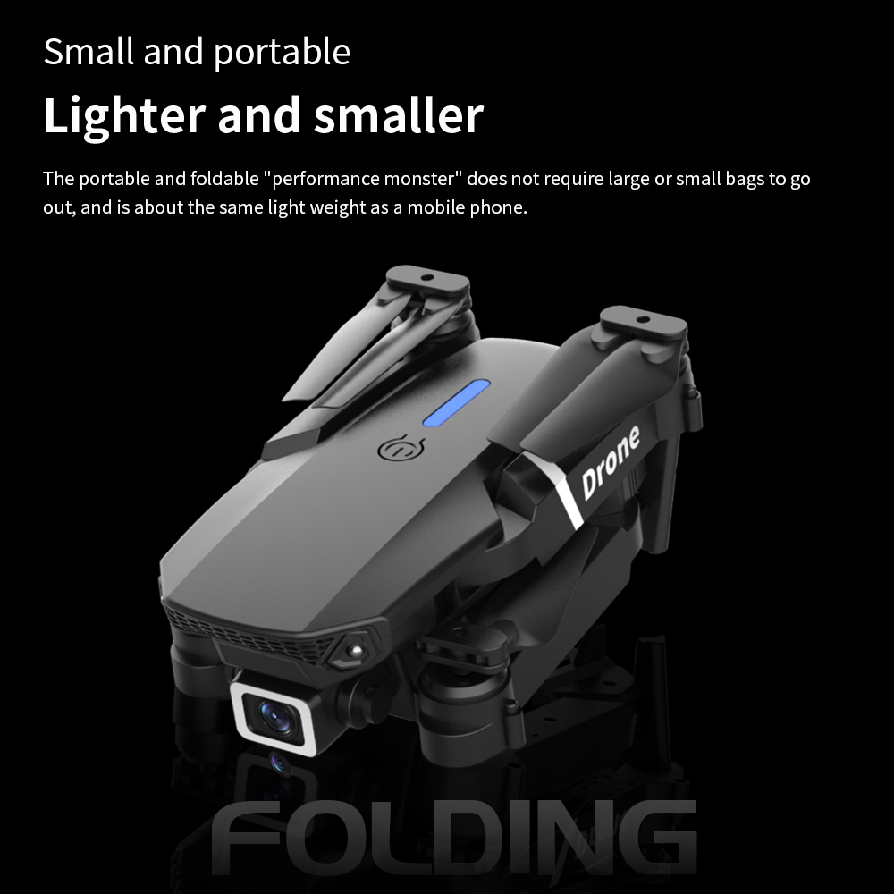 Drone Lipat Portable E88 PRO d - Eachine Drone E58 ulasan dan harga