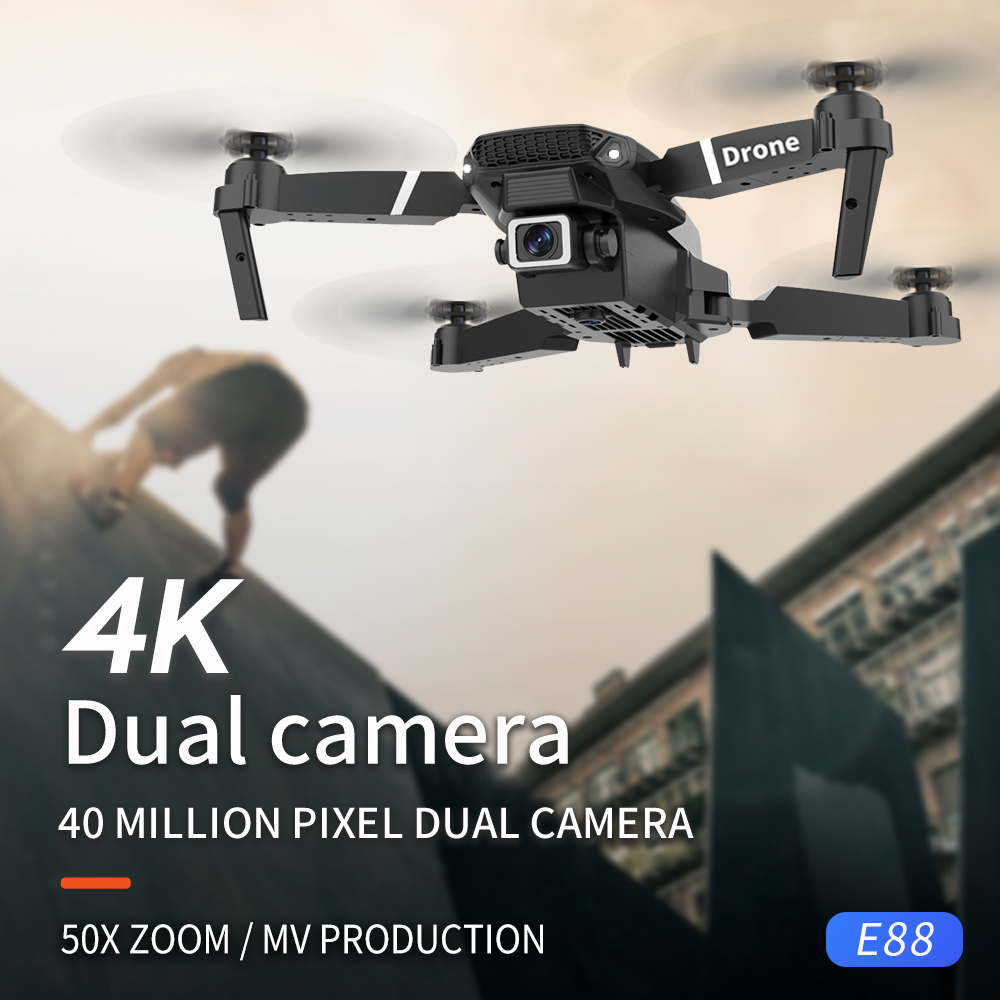 Drone Lipat Portable E88 PRO d - Eachine Drone E58 ulasan dan harga
