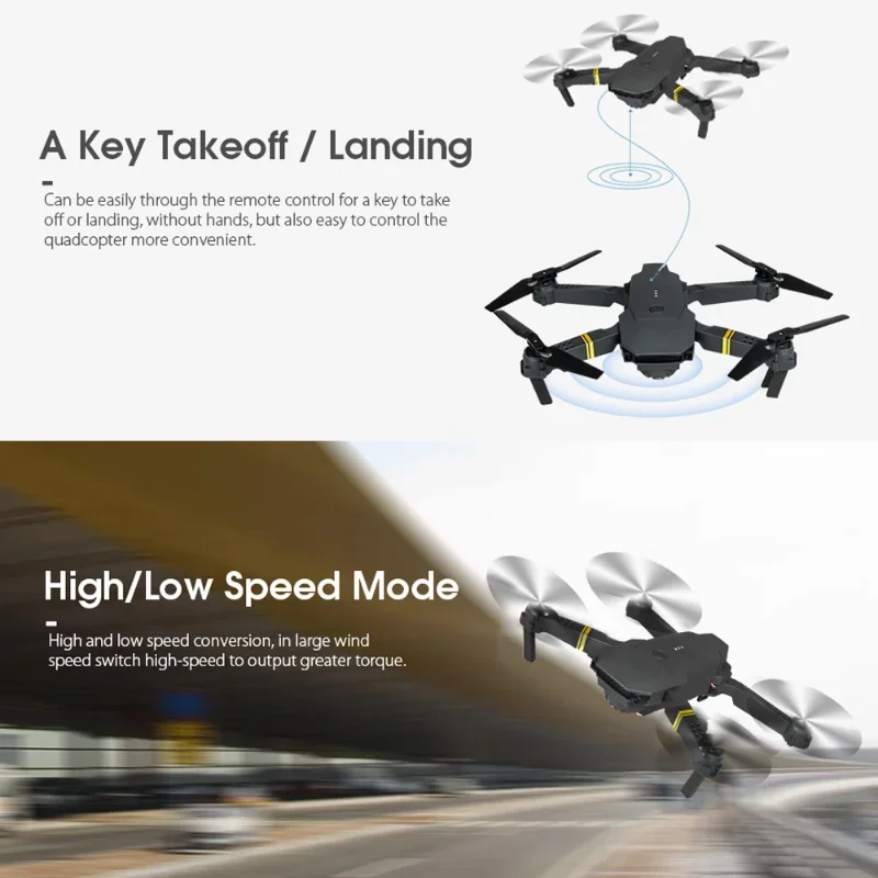Drone Quadcopter RC lengan lip - Eachine Drone E58 ulasan dan harga