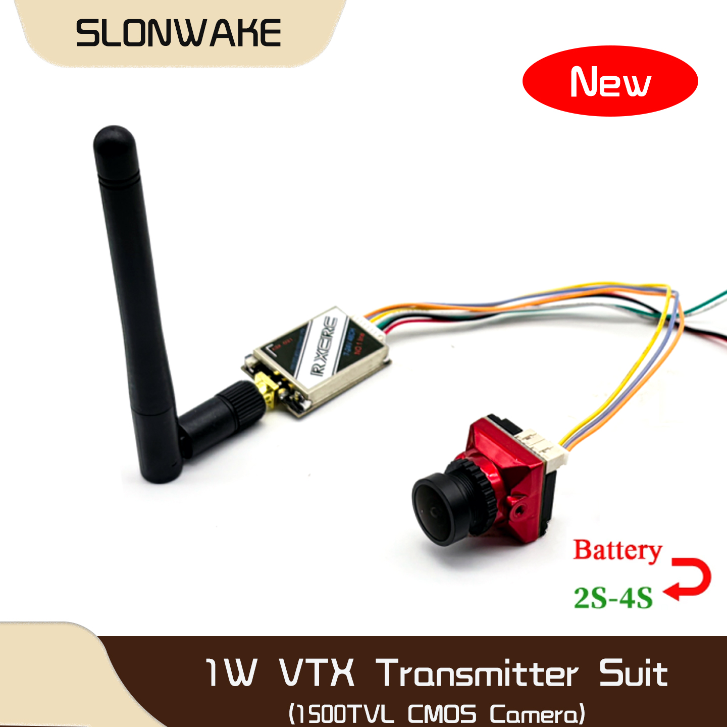 SLONWAKE 5.8G 48CH 1W VTX 100/ - Fpv Drone Camera ulasan dan harga