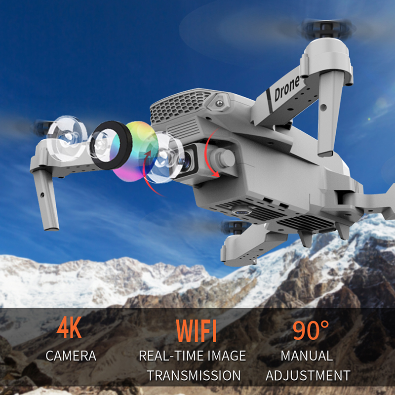 Drone Helikopter Mini E88 4k L - Eachine Drone E58 ulasan dan harga